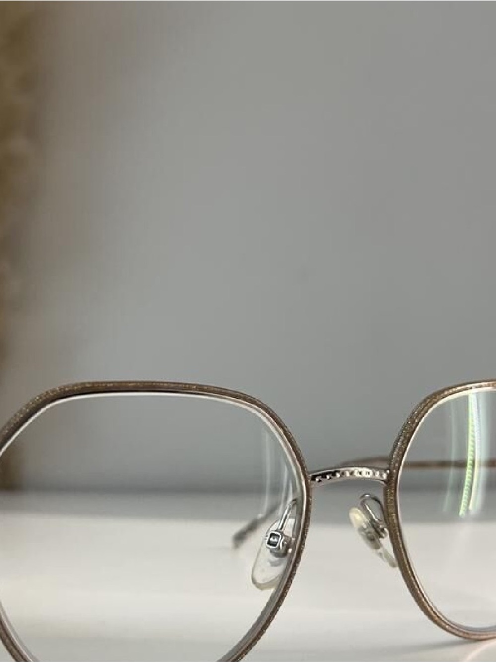 CHANEL Round Metal Women's Glasses in Gold